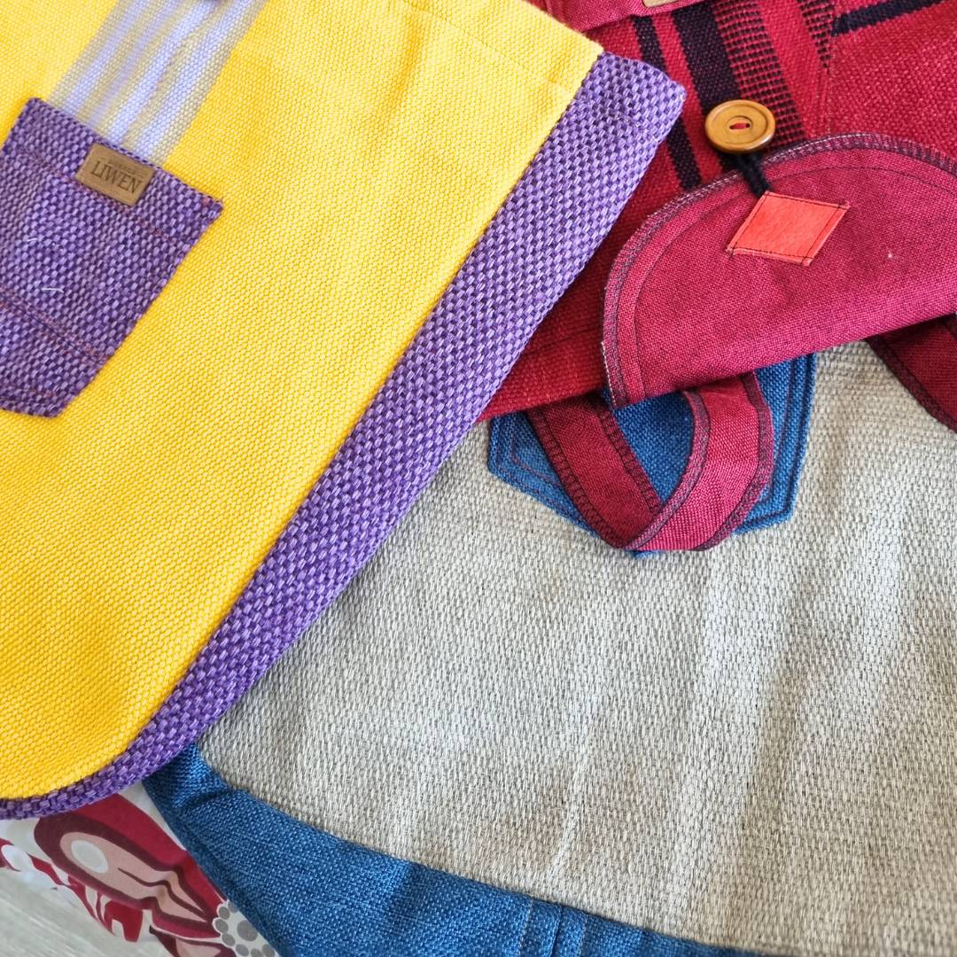 Bolso Morado Tejido a Telar
