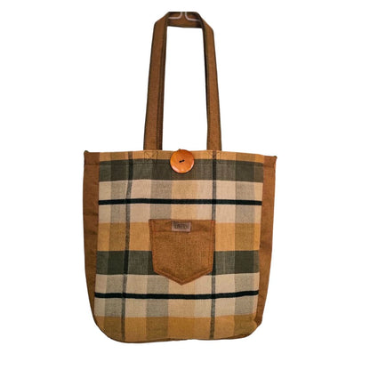 Bolso Beige Tejido a Telar